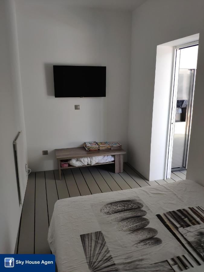 Piscine Chauffee Et Spa Jacuzzi Privatif Terrasse Sans Vis A Vis ,,,Sky House Agen,,, Buitenkant foto